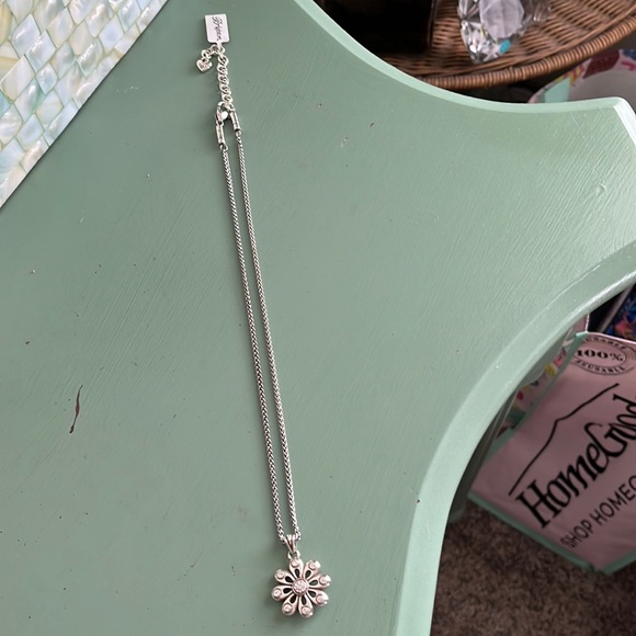 Brighton Jewelry - Brighton reversible flower necklace. Adjustable length new